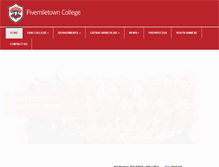 Tablet Screenshot of fivemiletowncollege.org
